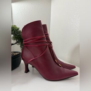 Versace Red Heeled Boots